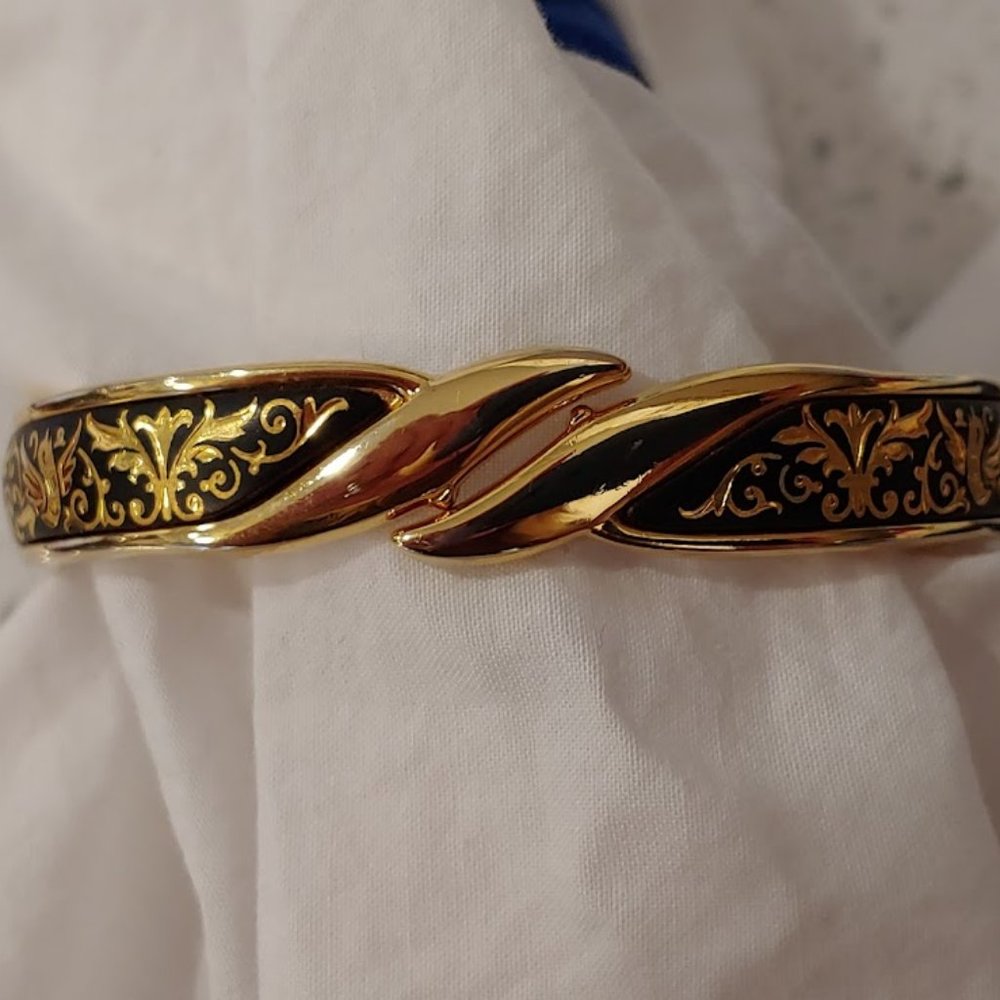 Chokin Art Bracelet with 24k gold highlights